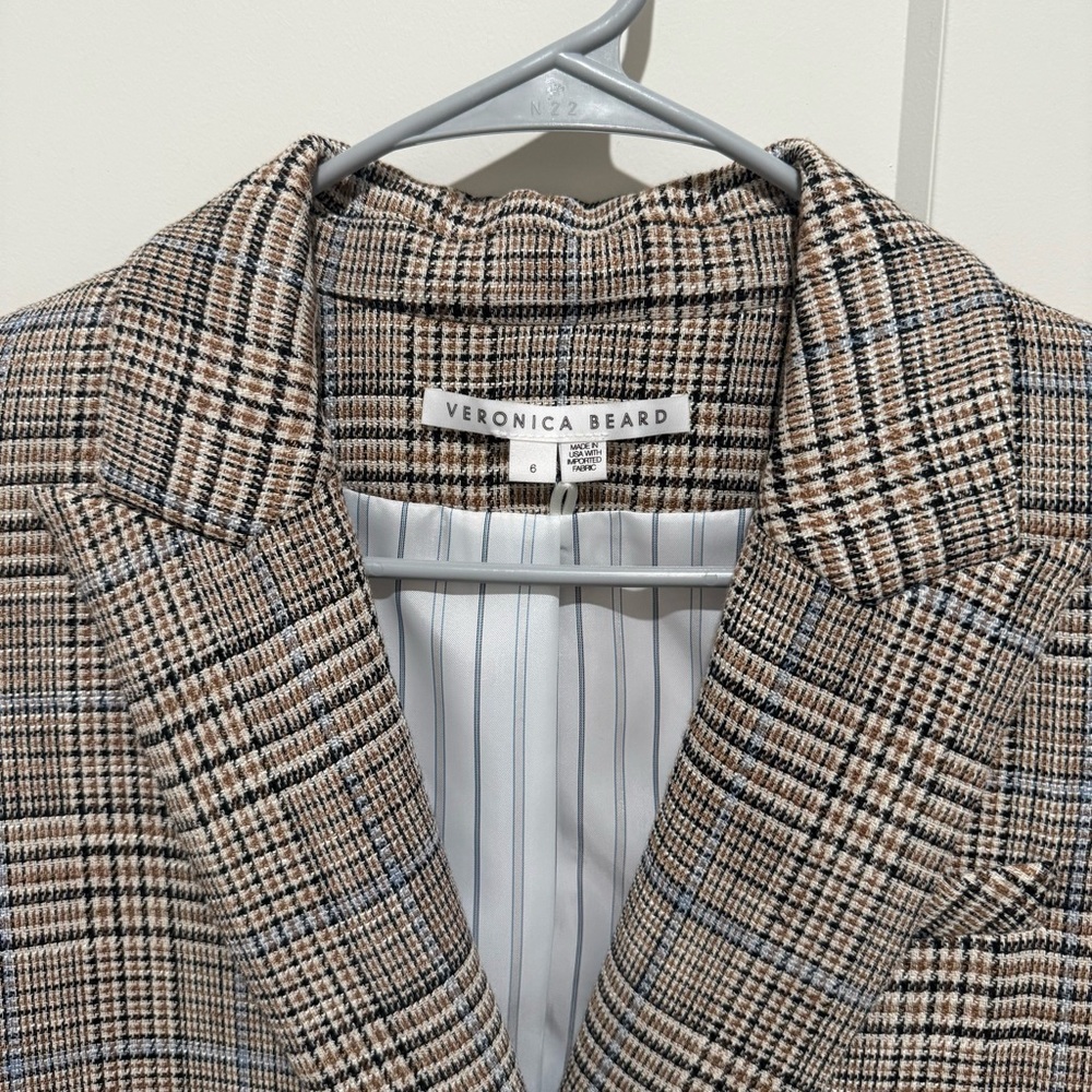 NWOT Veronica Beard Double Breasted Dickey Jacket